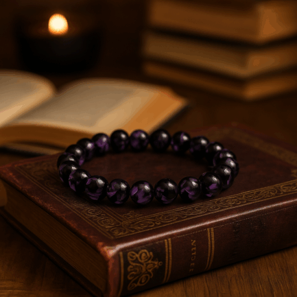 The Concord Thread Obsidian Glass Bracelet