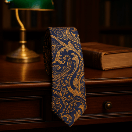 The Cipher Veil Silk Tie