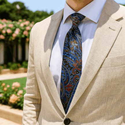 The Kasbah Cipher Silk Tie