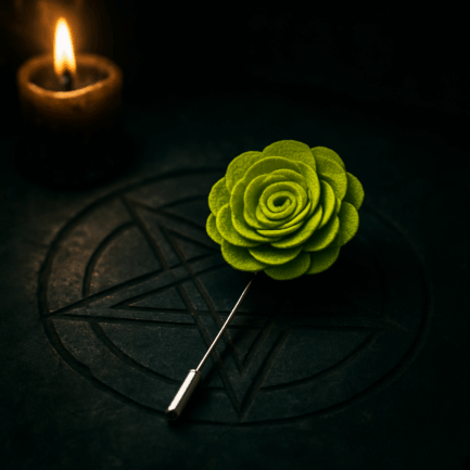 The Verdigris Silence Lapel Pin